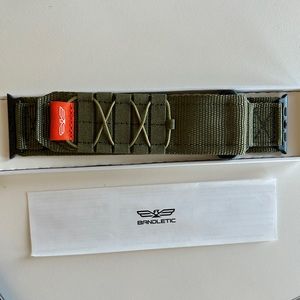 Bandletic Olive Army OD Military Green Adjustable Strap Band 
 for Apple Watch